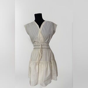 Melloday Elegant butter yellow flowy dress